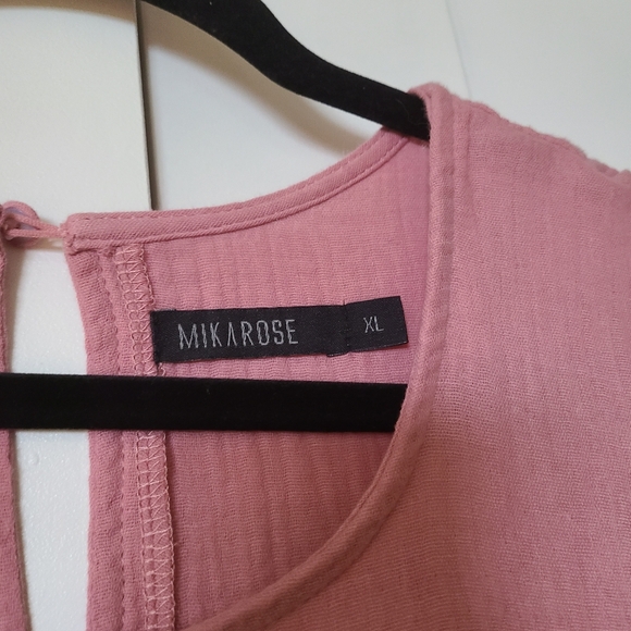 Mikarose Pink Dress w. Puffed sleeves NWOT - Picture 4 of 13